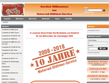 Tablet Screenshot of motorrad-oldtimer-service.de
